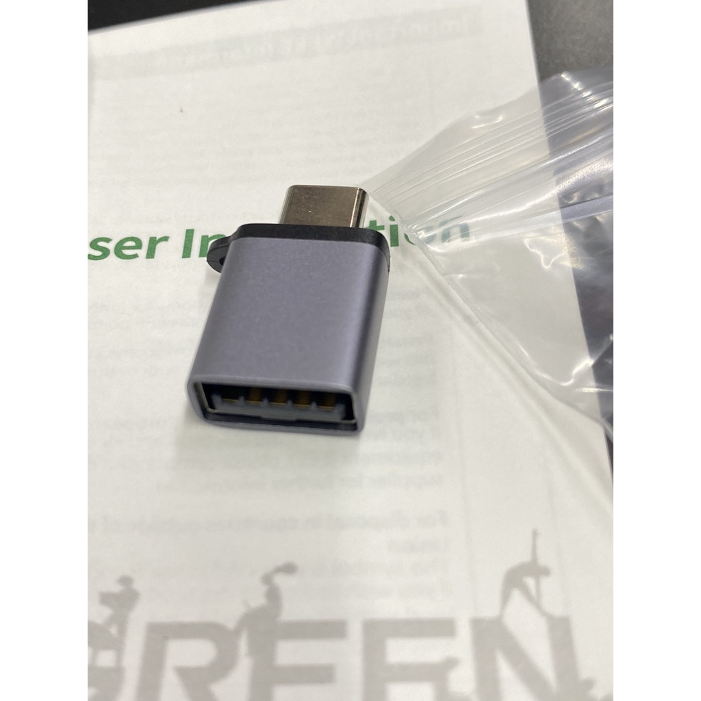 Đầu chuyển đổi TYPE C sang USB 3.0 vỏ nhôm ugreen 50283 chính hãng cao cấp