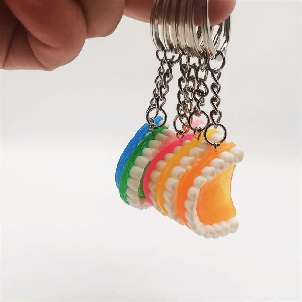 Móc Khóa Hình Chiếc Răng Bằng Nhựa Màu Sắc Ngẫu Nhiên