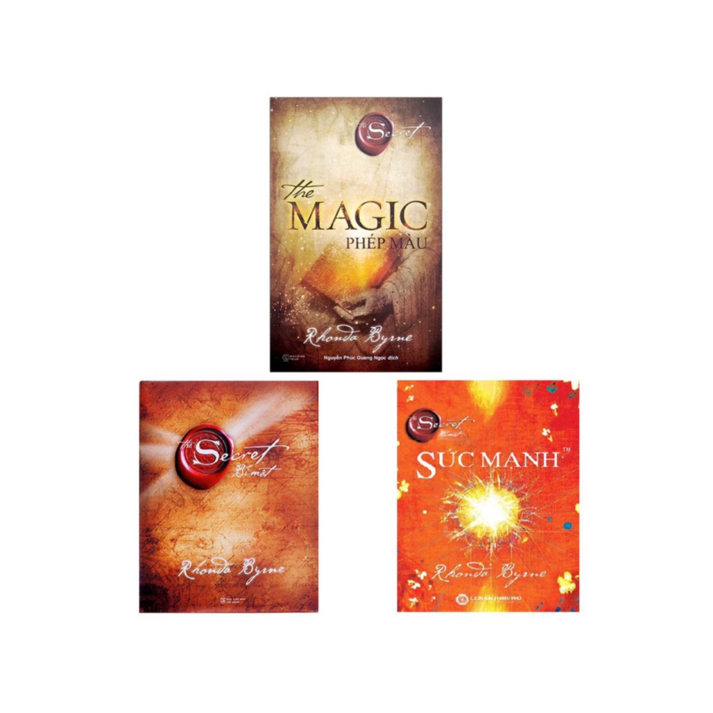 Sách - Combo Bí mật The secret + The power Sức mạnh + The magic Phép màu ( Bìa cứng )