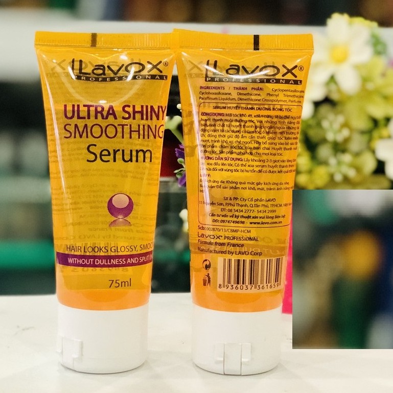 Serum tóc huyết thanh 90ml dưỡng bóng tóc Lavox serum Glossy Hair
