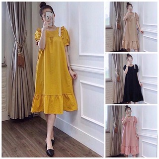 Đầm váy freesize suông đuôi cá 3 màu