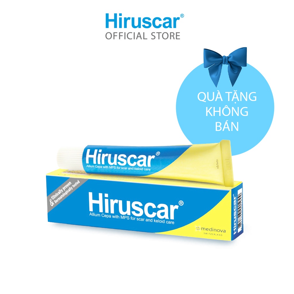 Gel cải thiện sẹo vừa, sẹo lõm, sẹo thâm Hiruscar Gel 20g