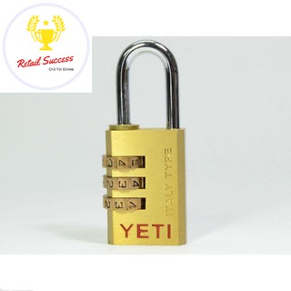 Khóa mã số YETI 3 vòng chuyên khóa Mũ bảo hiểm, khóa Vali, khóa Ba lô Cao Cấp. RetailSuccess | Retail Success
