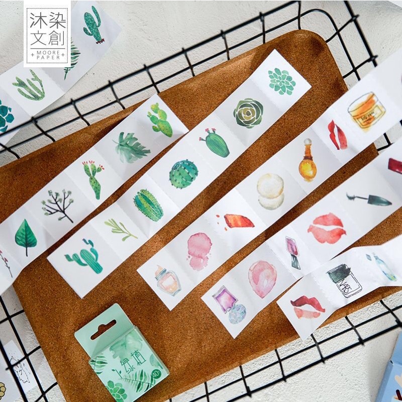 Hộp 40 sticker hình dán ngộ nghĩnh nhiều mẫu