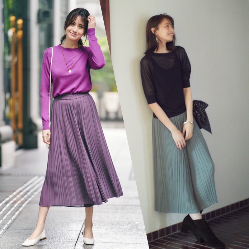 Quần ống rộng xếp ly đầy quyến rũ của UNIQLO - Nhật Bản