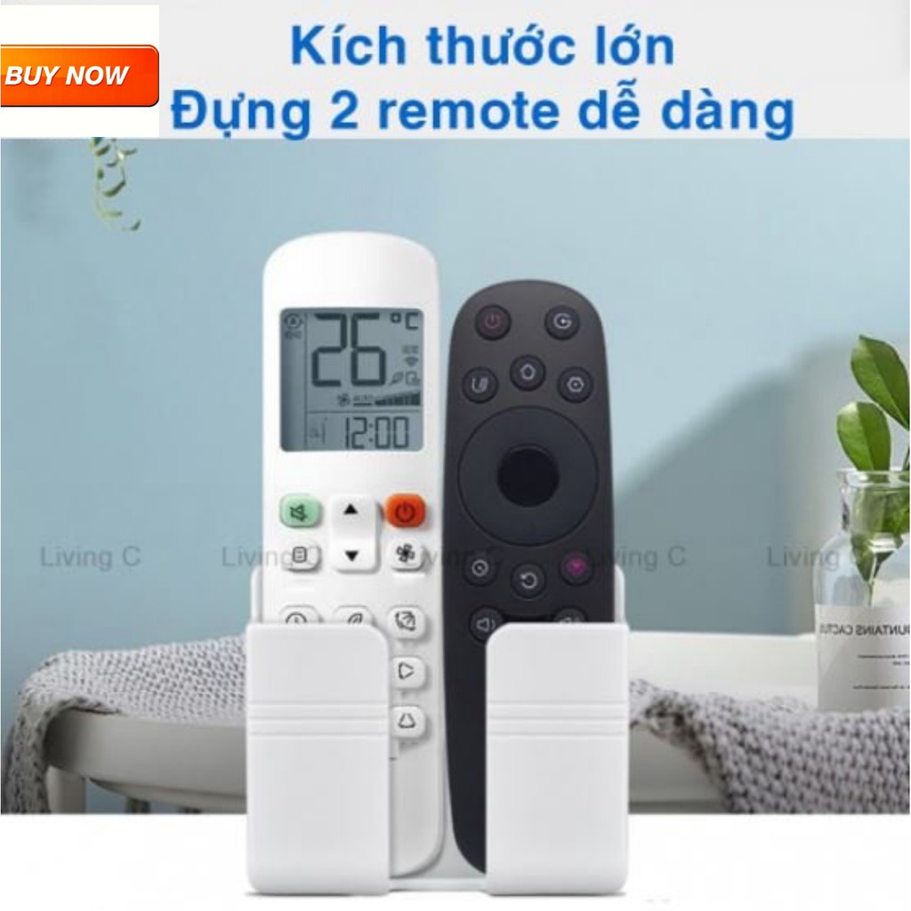 Kệ Để Điều Khiển Remote Dán Tường Siêu Chắc Bằng Keo 3M