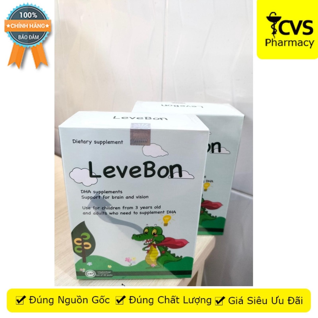 Gói Cốm LeveBon tăng cường phát triển trí não, cải thiện thị lực - (20 gói) - CVS Pharmacy
