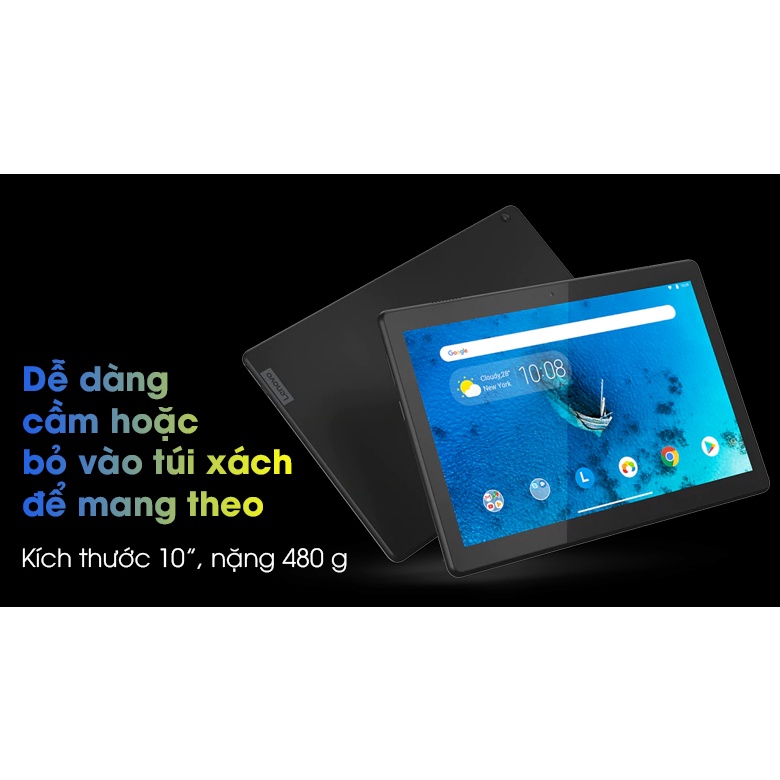 Máy tính bảng Lenovo Tab M10 Full box bản SIM 4G, chip Snap 450, học online, zoom, google meeting cực mượt, ship COD