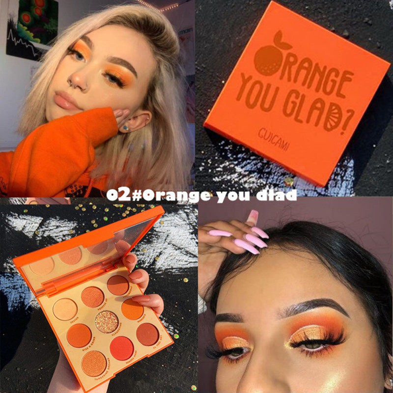 [Hàng mới về] Bảng phấn mắt 9 màu nhũ sáng bóng trang điểm mắt tiện lợi | BigBuy360 - bigbuy360.vn