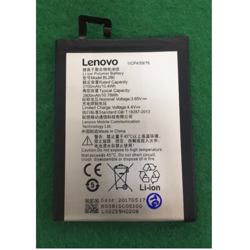 Pin Lenovo Vibe S1 Lite (BL-260)