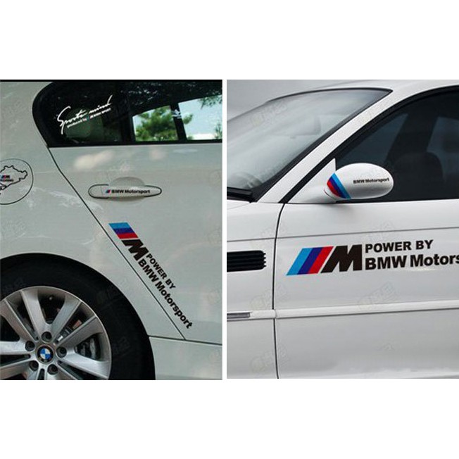 Tem Dán Sườn Xe ô Tô BMW Motor Sport MS-20