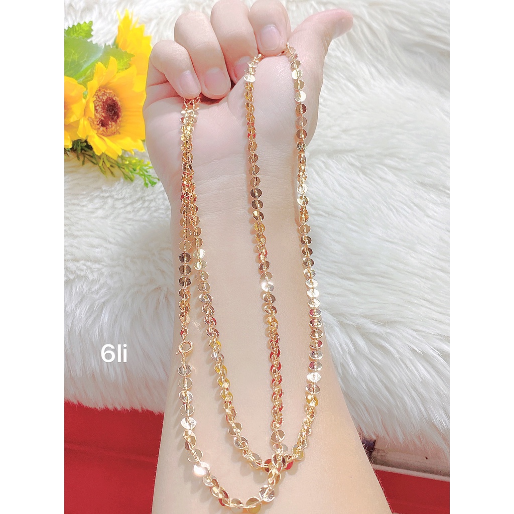 Dây chuyền nữ xuping mạ 24K UHA cho độ sáng lấp lánh cao , bền màu DC87