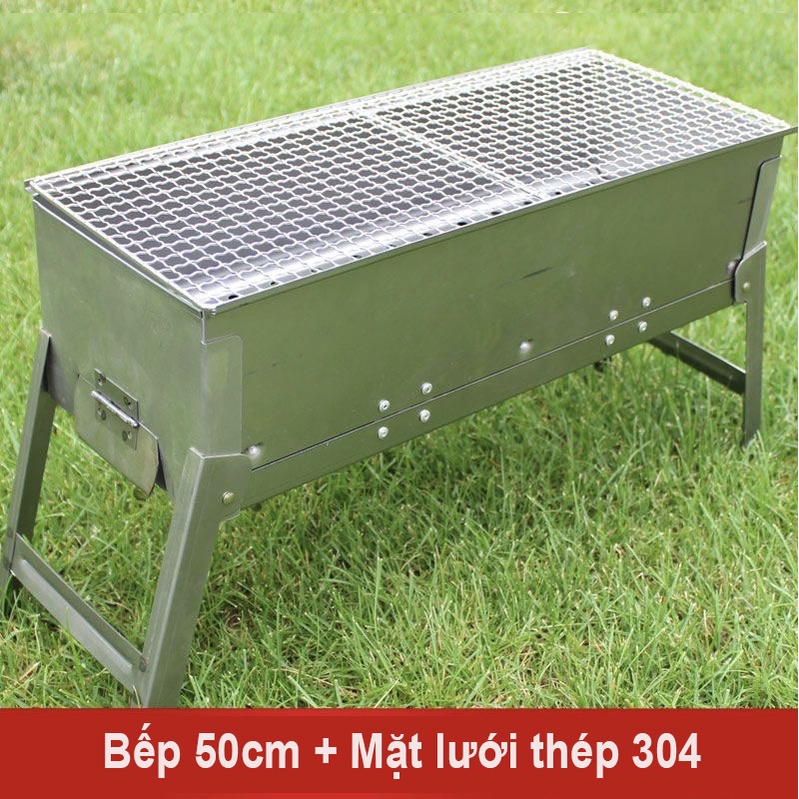 Bếp nướng BBQ than hoa dã ngoại Camping gấp gọn dành cho đi cắm trại camping picnic