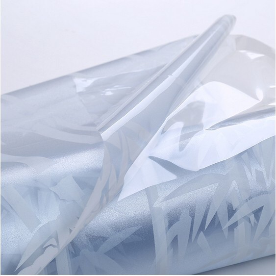 Cuộn 5m pvc giấy dán kính khổ 60cm - Vườn trúc trắng UK005 | BigBuy360 - bigbuy360.vn