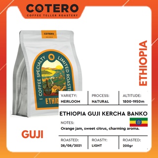 Cà Phê Hạt Specialty Ethiopia Guji Kercha Banko Natural - COTERO Coffee, pha Pour, Cold Brew, Espresso... phong phú hươn