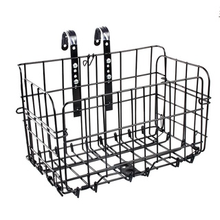 Giỏ xe đạp gấp giỏ gấp xe đạp màu đen
