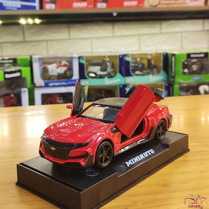 Xe mô hình siêu xe Chevrolet Camaro tỉ lệ 1:32 màu đỏ