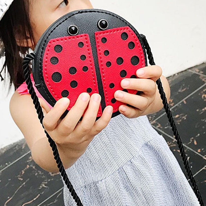 Túi Đeo Chéo Mini Hình Bọ Rùa Dễ Thương Cho Bé