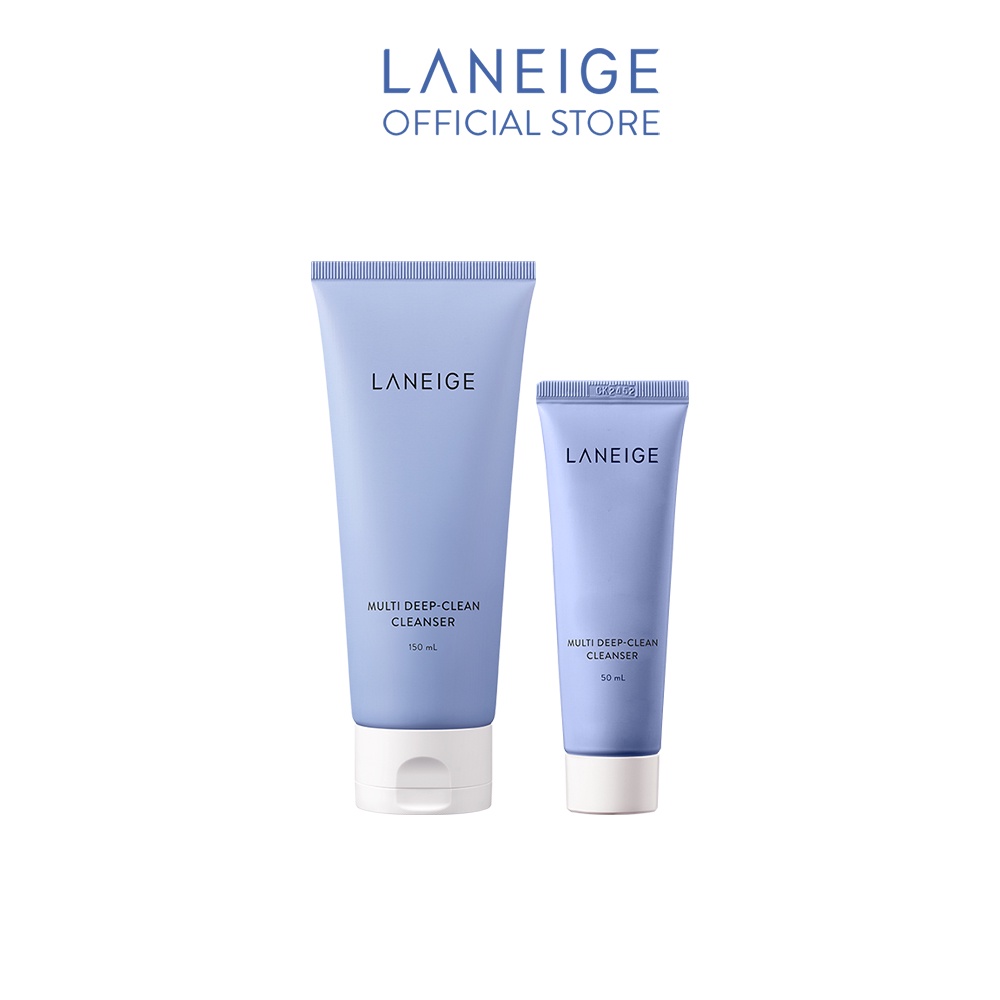 [Mã FMCGMALL -8% đơn 250K] Bộ sữa rửa mặt sạch sâu Laneige Multi Deep Clean Cleanser 150ml & 50ml | BigBuy360 - bigbuy360.vn