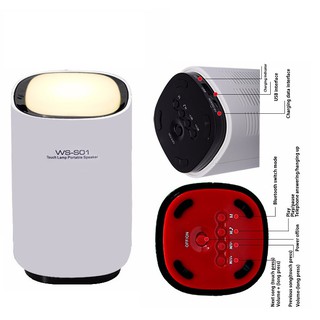 Loa bluetooth Wster WS-S01 có đèn Led