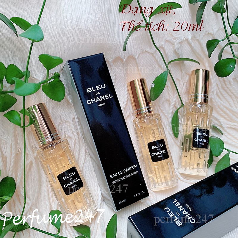 NƯỚC HOA NAM MINI BLUE 20ML CAO CẤP THƠM LÂU | Thế Giới Skin Care