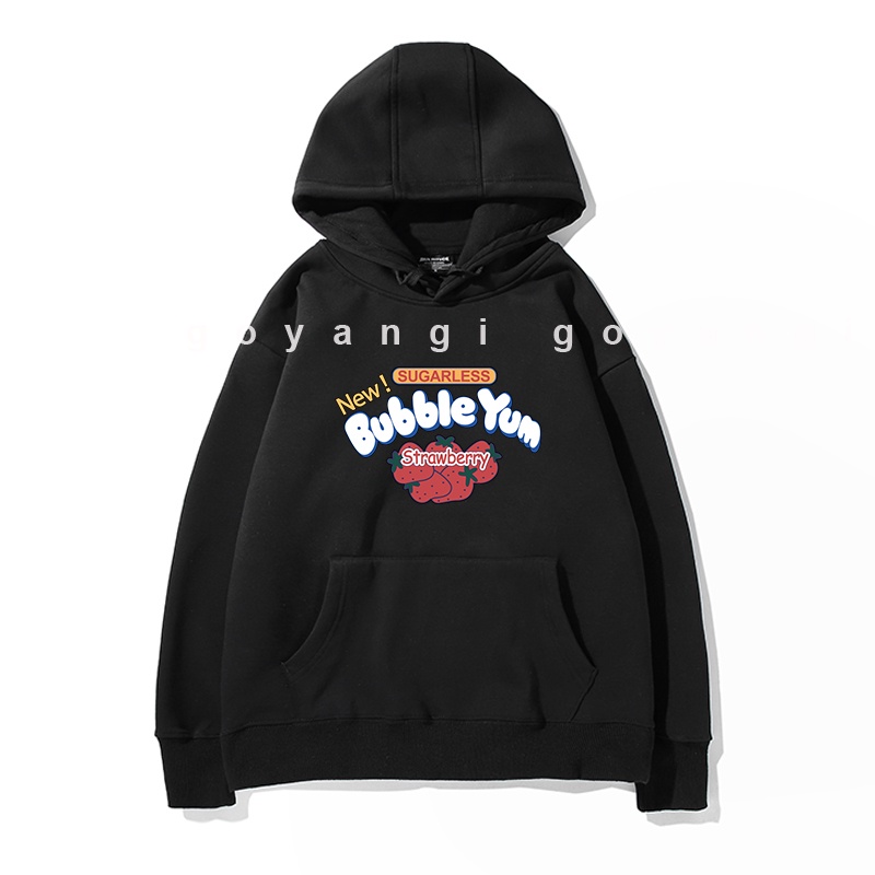 Áo Hoodie GYG Unisex Bubble Yum Form Rộng Oversize Phong Cách Hàn Quốc