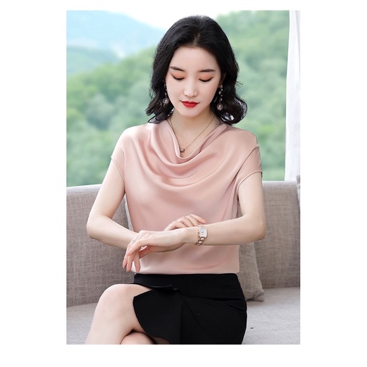 Áo kiểu cổ đỗ cao cấp  LT01-0721