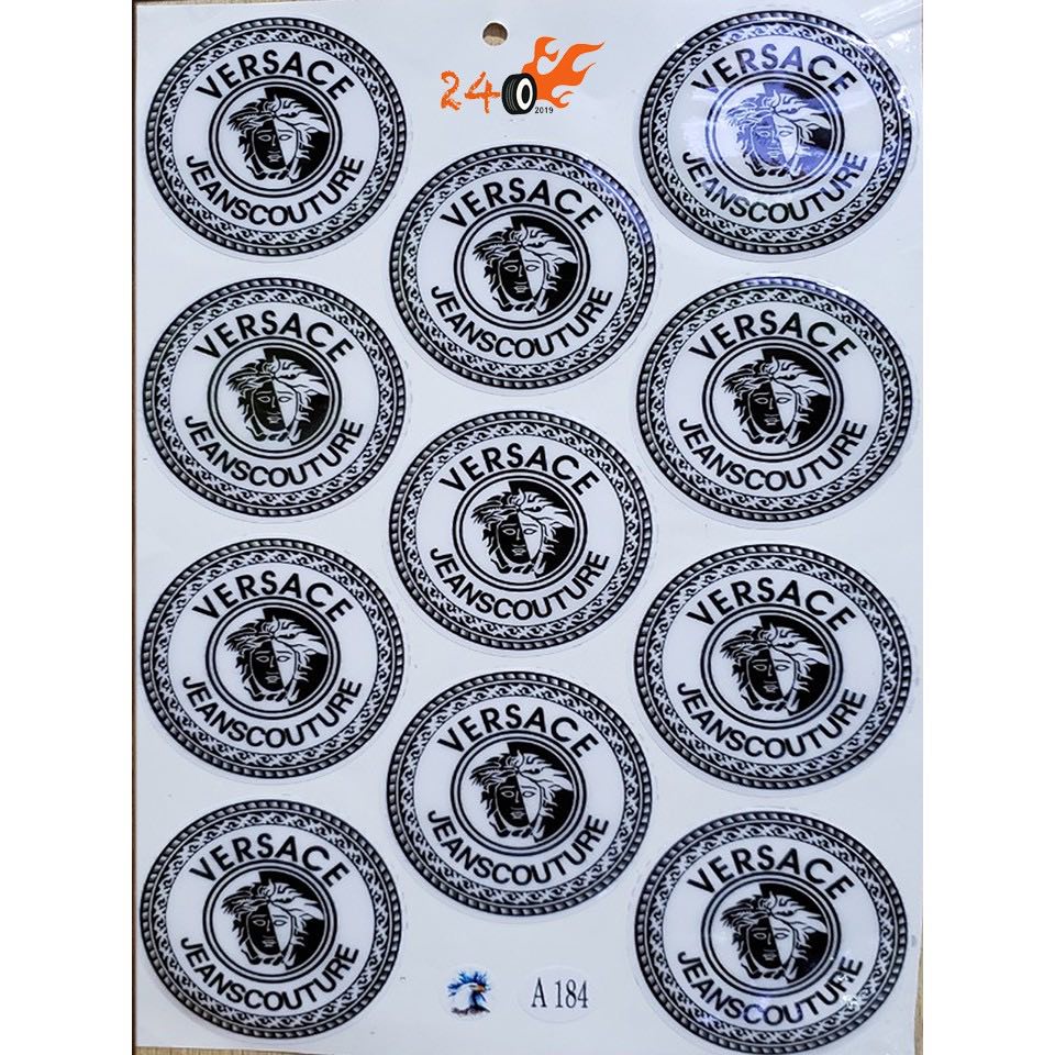 DECAL NỔI VERSACE 6,5 CM