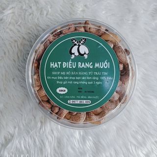 500GRAM HẠT ĐIỀU RANG MUỐI (380-410 HẠT/KG) XẾP HỘP