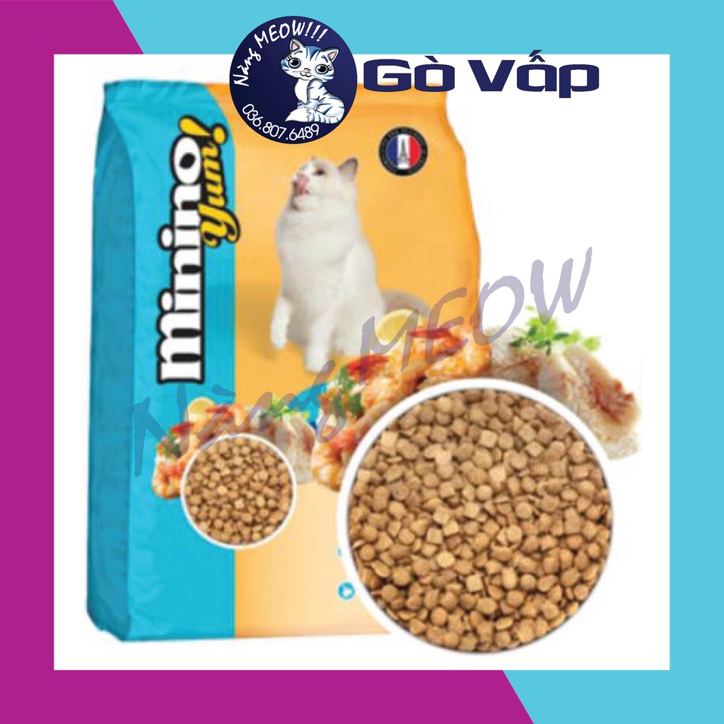 Hạt MININO YUM 1.5kg thức ăn mèo vị hải sản - NÀNG MEOW