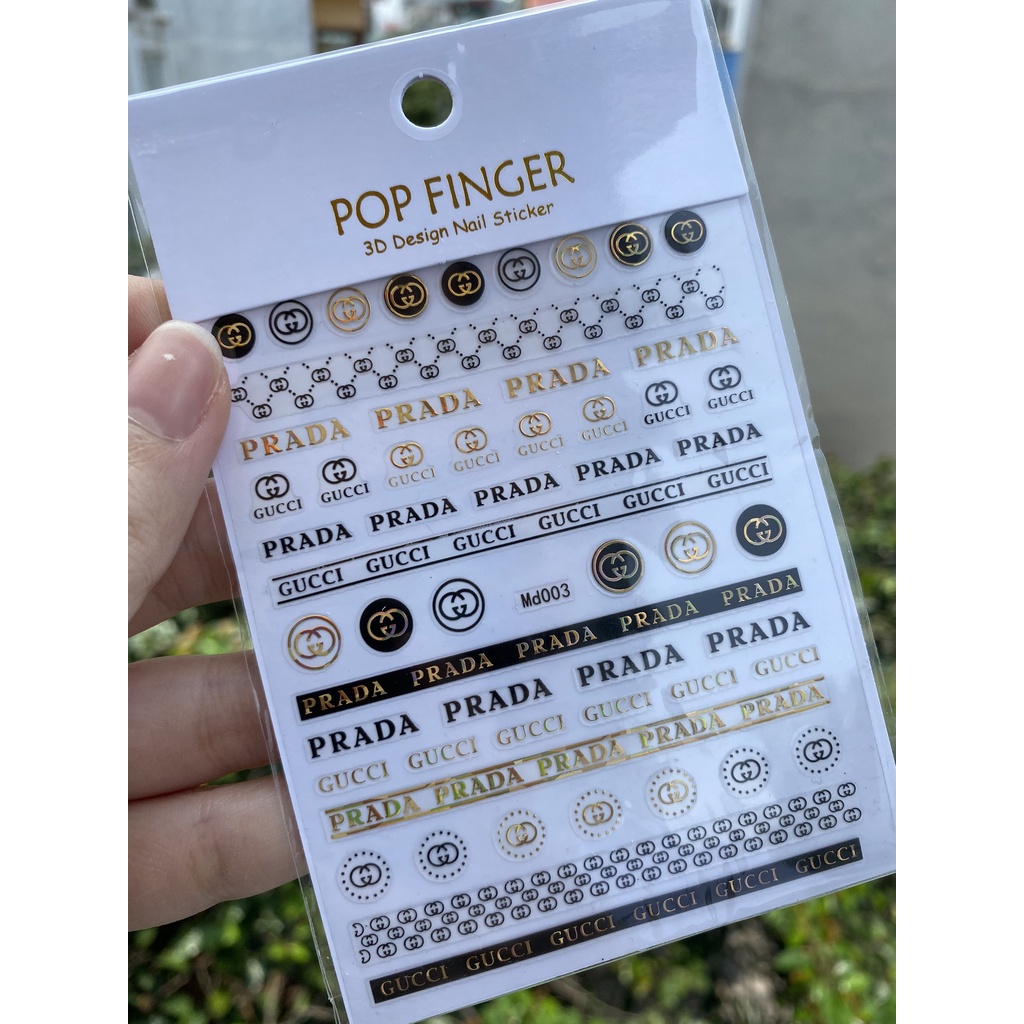 Sticker Dán Móng Thương Hiệu 3