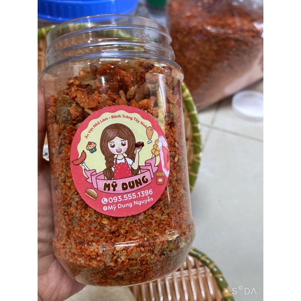 Combo 500gram bánh phơi sương tròn  và 250gram muối tép hành phi giá 85k!