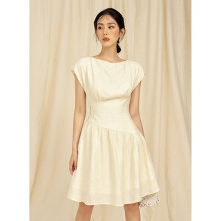 OLV - Đầm One Off Shoulder Dress Latte