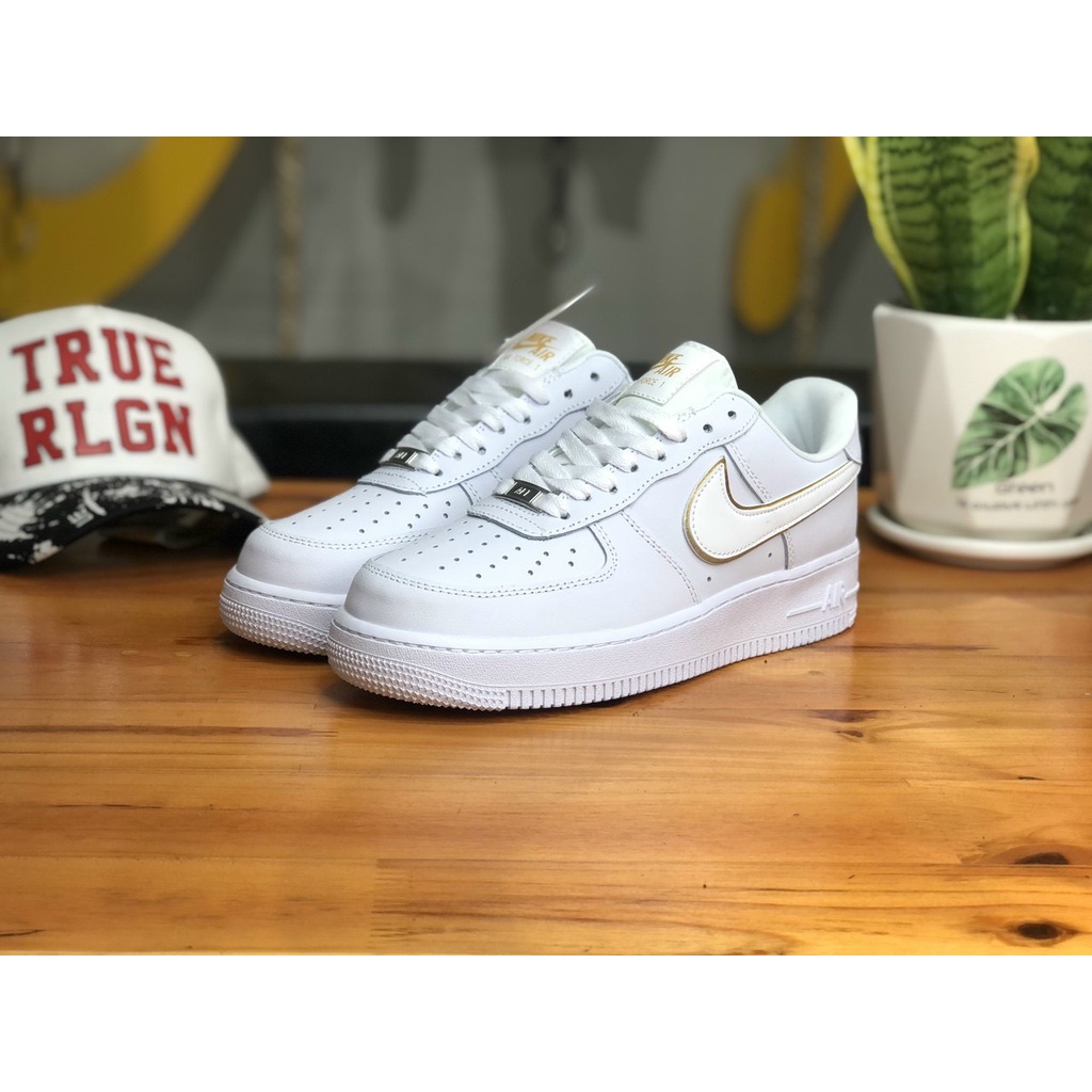 Giày AF1 Trắng Vạch Vàng Cao Cấp (Full Box+Free Ship)