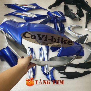 Bộ nhựa - dàn áo xe Wave RSX110  đời 2010 đến 2012 màu XANH TÍM THAN - B2022