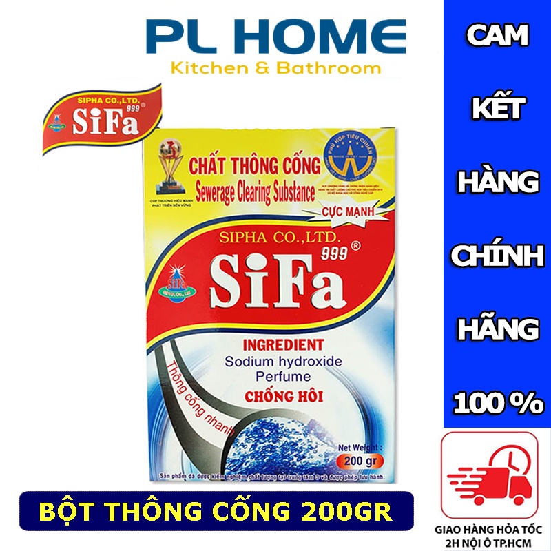 Bột thông tắc cống Sifa siêu mạnh 200gr