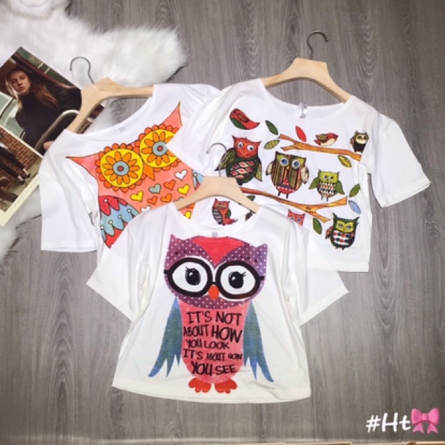 Áo phông croptop Thái Lan chất cotton 100% mặc đi biển (hình ngẫu nhiên) | BigBuy360 - bigbuy360.vn