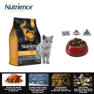 Thức Ăn Cho Mèo Nhanh Béo Phì Nutrience Subzero Bao 500g - Thịt Gà, Cá Hồi, Cá Trích, Rau Củ Và Trái Cây Tự Nhiên