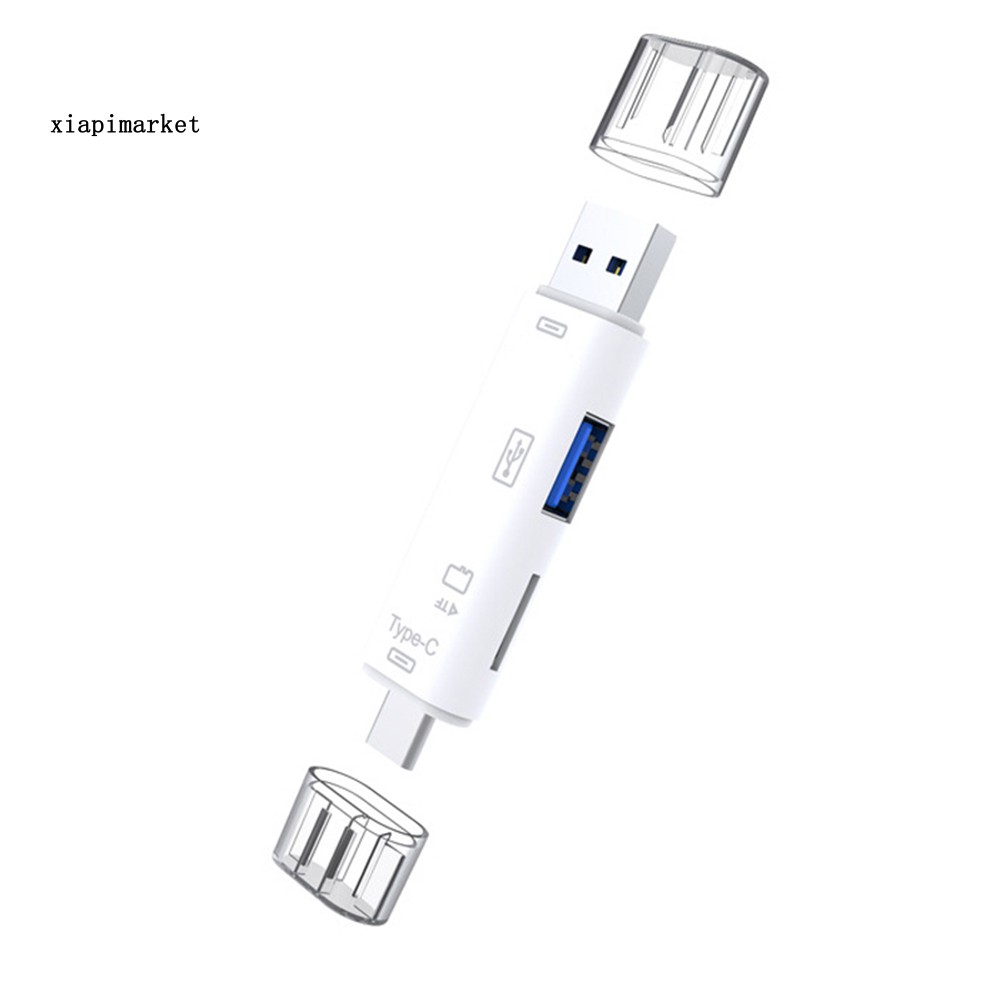 Đầu Đọc Thẻ 5 Trong 1 Usb 3.0 Type-C Micro Otg Tf