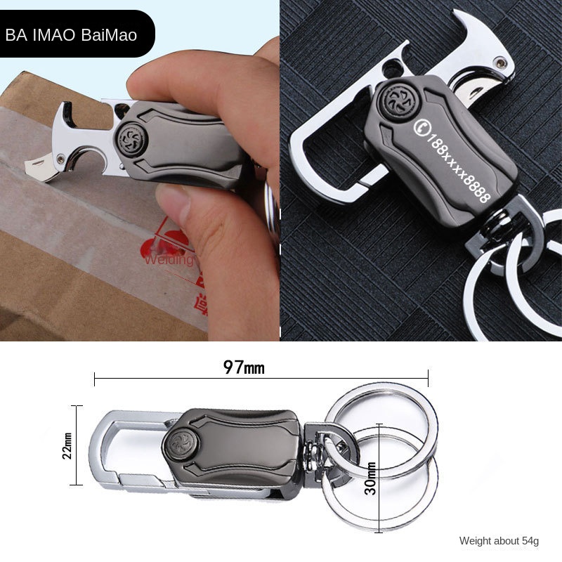 Móc Chìa Khóa Xe Hơi Hình Dao Chuyển Phát Nhanh Sáng Tạo Đa Năng