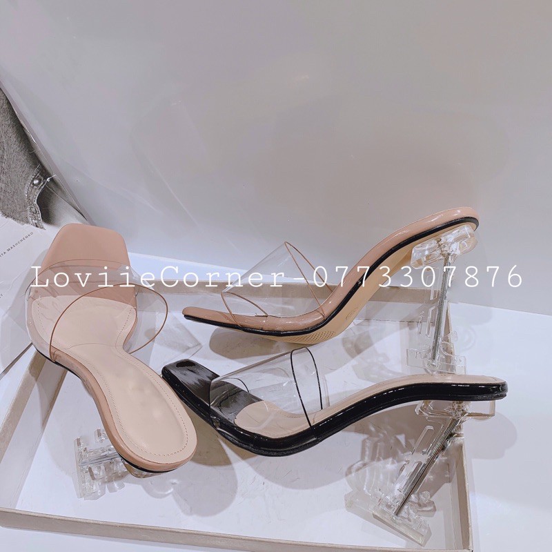 DÉP CAO GÓT LOVIIECORNER - GUỐC NỮ CAO GÓT QUAI TRONG 9 PHÂN THỜI TRANG D200358