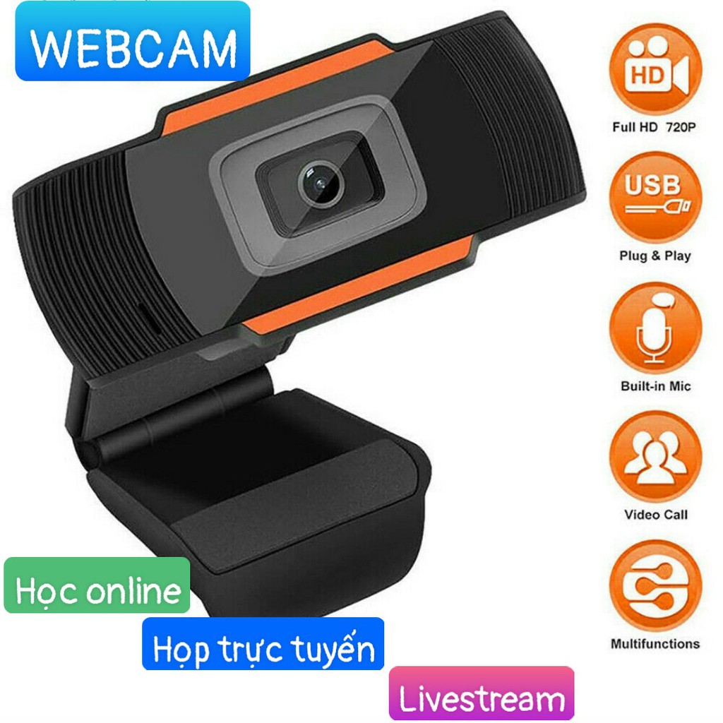 Webcam Máy Tính tích hợp Micro Chuyên Dụng Cho Livestream, Học Và Làm Việc Online