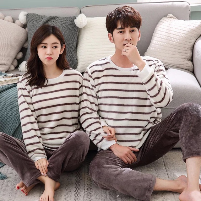 Đồ ngủ đôi nam nữ nhiều mẫu chất bông hàng loại 1 cực ấm áp
