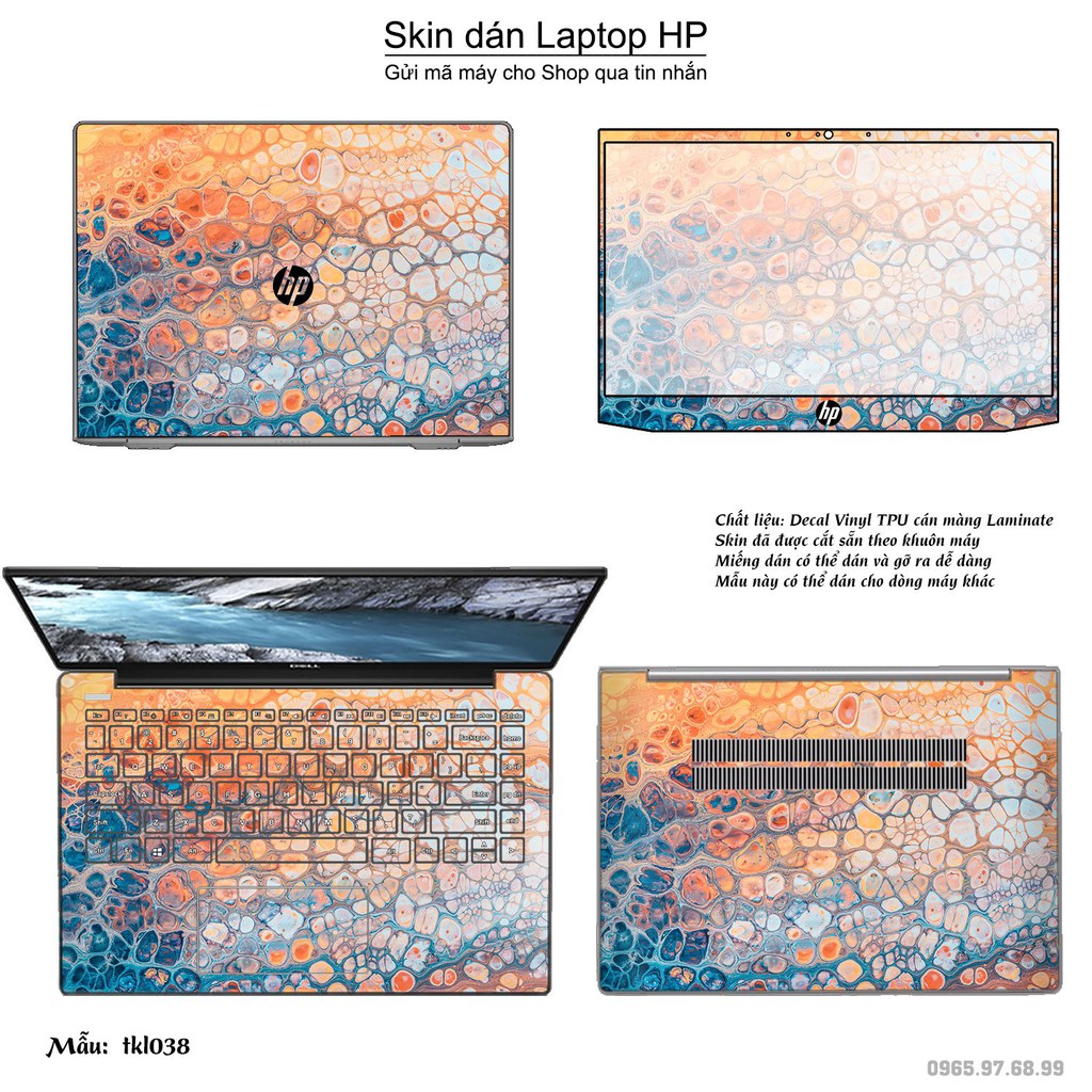 Skin dán Laptop HP in hình thiết kế _nhiều mẫu 6 (inbox mã máy cho Shop)