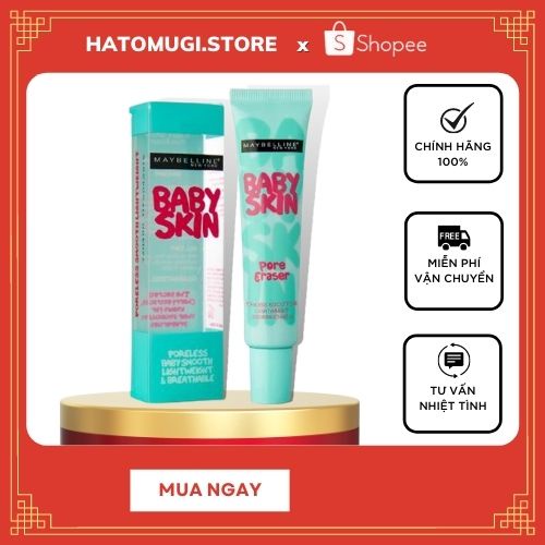 Kem Lót Maybelline Làm Mịn Da, Che Khuyết Điểm, Se Khít Lỗ Chân Lông Maybelline Baby Skin Pore Eraser 22ml