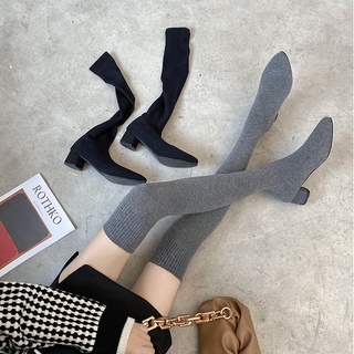 HÀNG SẴN_Boots Len Thon Chân 5cm Korea Style