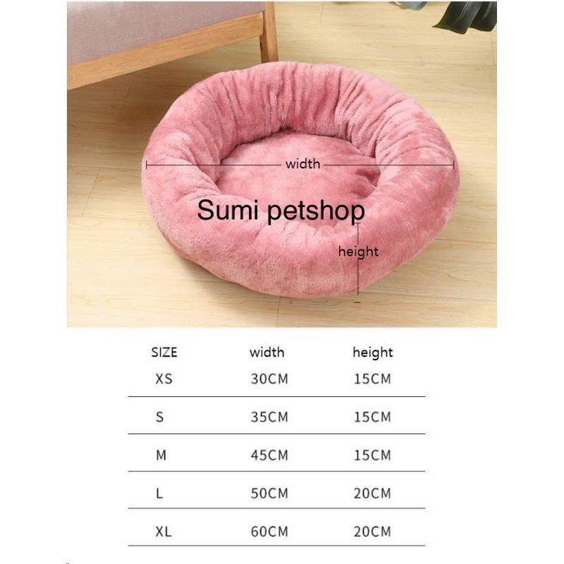 Nệm bông tròn cho chó mèo cao cấp