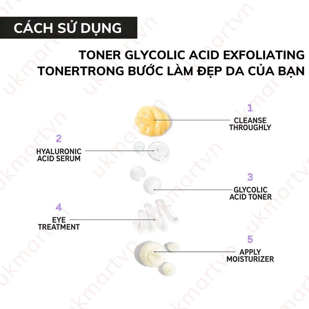 Toner Thu Nhỏ Lỗ Chân Lông, Sáng Da THE INKEY LIST Glycolic Acid Exfoliating Toner 100ml