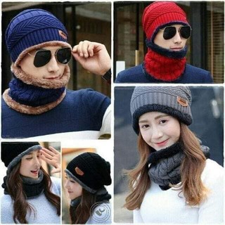 SALE MŨ LEN NAM NỮ KÈM KHĂN CỔ HÀN QUỐC CAO CẤP HÀNG HÓT [PK31]