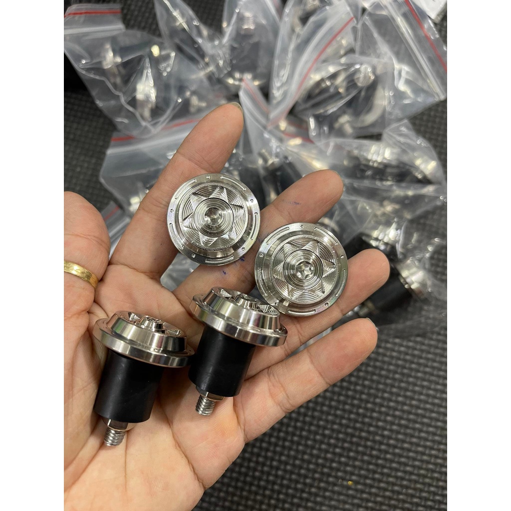 [ Mẫu Lỏm Bông ] Gù tay lái Salaza Salaya inox 304 gắn thông dụng các loại xe